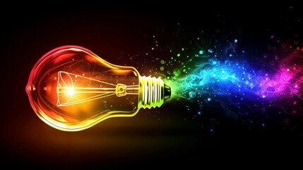 A conceptual image showcasing a light bulb as a metaphor for an innovative breakthrough and smart idea, symbolizing genius marketing strategy planning and creative thinking in business.