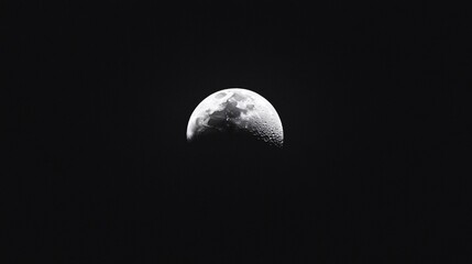 Fototapeta premium Moon Phase in Black and White
