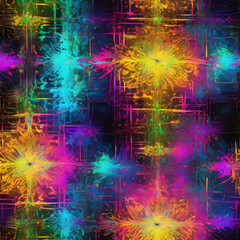 Abstract Expressionism: A Visual Symphony of Color and Form,Digital Dreamscape: Exploring the Unconscious Mind,Golden Veins: A Journey Through the Earth's Core, Neon Nebula: A Celestial Dance of Light