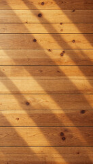 Natural Wooden Planks with Light Shadows and Detailed Grain Texture
