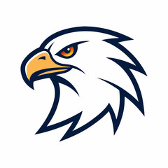 Obraz premium Eagle head mascot logo icon illustration