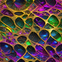 Abstract Expressionism: A Visual Symphony of Color and Form,Digital Dreamscape: Exploring the Unconscious Mind,Golden Veins: A Journey Through the Earth's Core, Neon Nebula: A Celestial Dance of Light