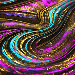 Abstract Expressionism: A Visual Symphony of Color and Form,Digital Dreamscape: Exploring the Unconscious Mind,Golden Veins: A Journey Through the Earth's Core, Neon Nebula: A Celestial Dance of Light