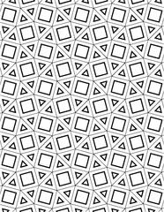 Geometric Coloring Pattern Black Lineart