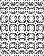 Geometric Coloring Pattern Black Lineart