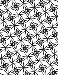Geometric Coloring Pattern Black Lineart