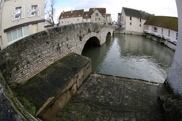 Streets of the medieval old town - Chartres - Eure et Loir - France