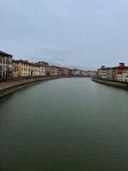 Fototapeta premium city divided by water 