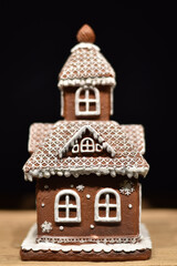 Gingerbread house for Christmas. Sweets
