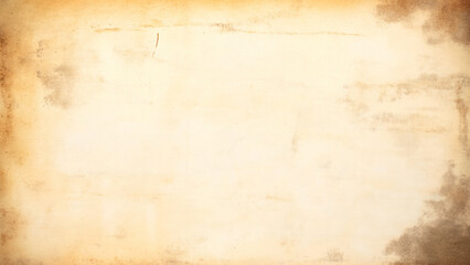 Obraz premium Elegant beige watercolor canvas with soft edges and light gradient, perfect for framing your message or design in a vintage, timeless style.