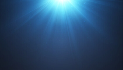 Obraz premium Summer background, beautiful blue sky with bright sun and sunlight