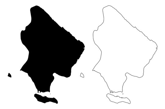 La Altagracia Province (Dominican Republic, Hispaniola, Provinces of the Dominican Republic) map vector illustration, scribble sketch La Altagracia map