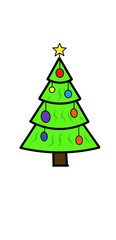 Fototapeta premium green christmas tree