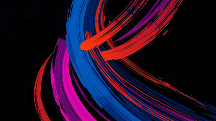 Artistic Colorful Brushes Background