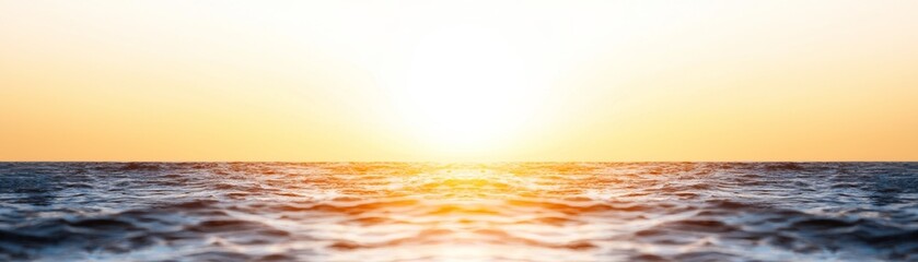 Fototapeta premium Golden Hour Seascape Ocean Sunset Composition