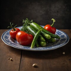 vegetables on a plate
