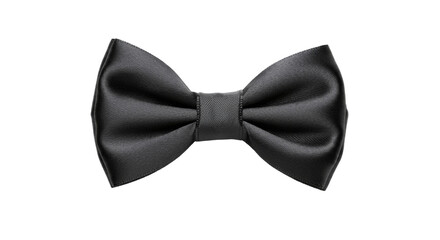 black ribbon bow isolated