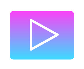 ネオンカラーのグラデーション｜動画アイコン	