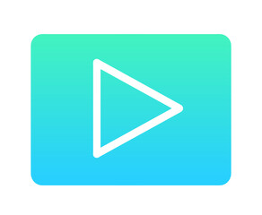 緑色のグラデーション｜動画アイコン	
