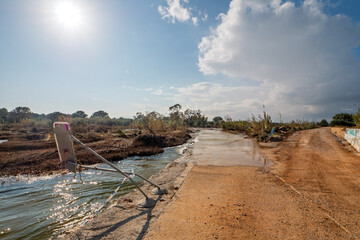 Nach der Unwetterkastrophe im Oktober 2024 nahe Capicorp, Provinz Castellón, Autonome Gemeinschaft...
