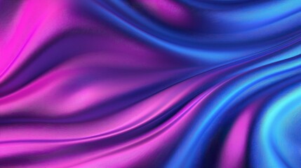 Obraz premium Vibrant Waves of Silk Fabric in Shades of Pink and Blue