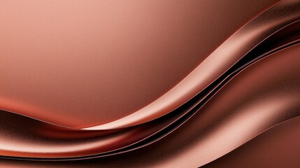 Obraz premium Elegant Copper Waves: A Visual Symphony of Smooth Textures
