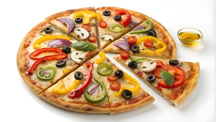 pizza isolated on white