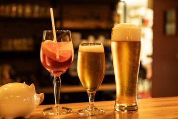 Boissons au bar