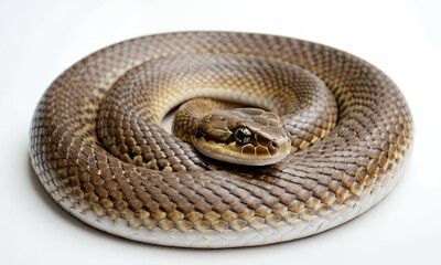 Fototapeta premium snake on white background