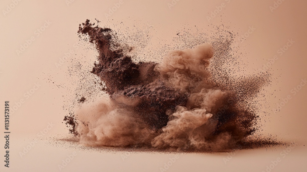 Poster Swirling clouds of rich mocha mousse create a captivating display of texture and color, embodying the essence of the year’s trend. The soft, earthy tones invite creative inspiration