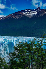 glacial landscape of Perito Moreno in Pampa Argentina