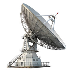 Satellite dish&nbsp;antenna&nbsp;radar&nbsp;with a large size, isolated on a transparent background, satellite dish, antenna, radar