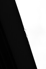 water drop on black and white