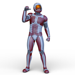 Fototapeta premium サイバーマン 3DCGレンダリング