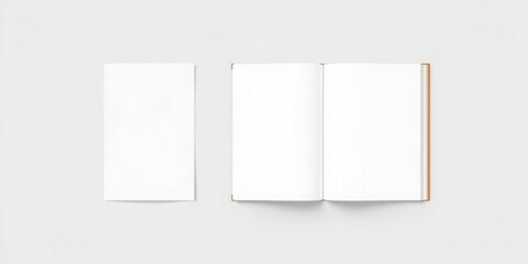 Fototapeta premium A set of three book cover mockups in different sizes, perfect for showcasing your designs, three, mockup