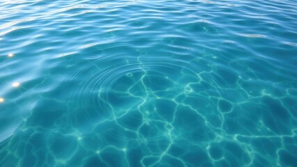 Obraz premium Clear water ripples reflecting sunlight creating a mesmerizing pattern, clear, tranquil, ripples