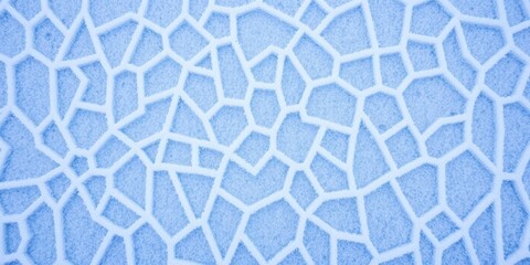 Fototapeta premium Geometric blue ice texture background with crystalline patterns and frosty edges, geometric, blue
