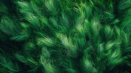 Obraz premium Vibrant green abstract texture with dynamic organic patterns.