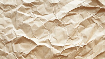 Obraz premium Old paper vintage texture surface for background. Recycle pale brown paper crumpled texture, Cream color recycled kraft paper texture blank with copy space for text