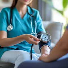 A patient at a doctor's appointment.