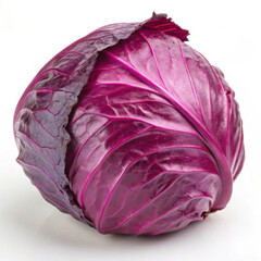 Obraz premium red cabbage isolated on white