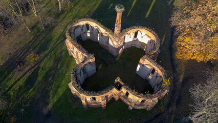 Ruins of the Holy Trinity Church, Bierut&oacute;w, Poland.