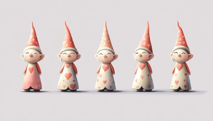 wooden doll in the form of heart