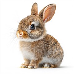 Obraz premium rabbit on white background