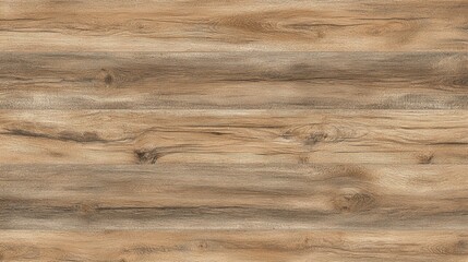 Naklejka premium A weathered brown rustic wooden table with a bright finish, complemented by a wooden wall and parquet laminate flooring, creates a textured wood backdrop. 