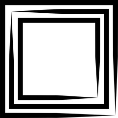 Square dynamic shapes. Graphic design elements