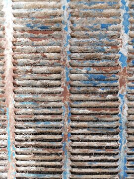 Texture of Water Cooler Lid with Air Flow Grooves