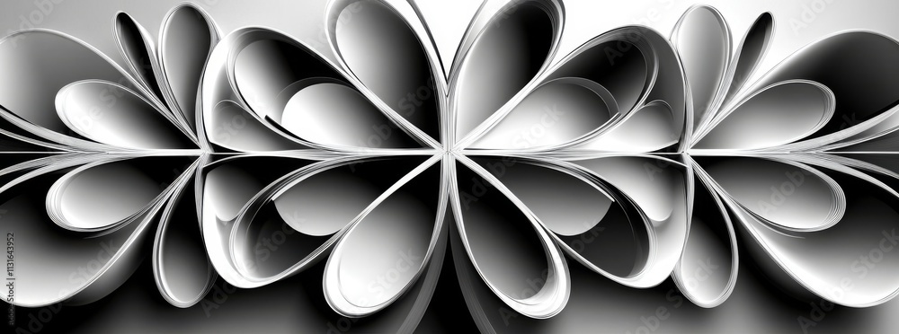 Poster a universal business presentation background in white silver with a geometric design. elegant and se