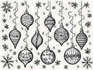 christmas balls pattern