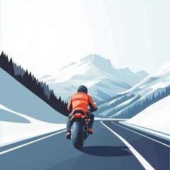 Exploring The Alpine Highway: Motorcycle Ride In Nockalmstrasse, Austria, Europe. Outdoor Photography Of Mountain Landscape. Capturing Speed And Freedom In Travel And Sport.